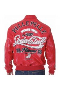 Pelle Pelle Soda Club Red Leather Jacket Back