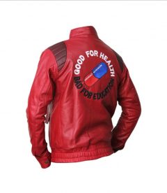 Akira Kaneda Red Leather Jacket Back