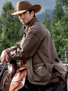 wes-bentley-yellowstone-jamie-dutton-Brown-leather-jacket