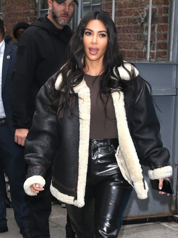 Kim-Kardashian-Leather-Jacket