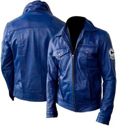 Dragon-Ball-Future-Trunks-Blue-Real-Leather-Jacket-Front-Back