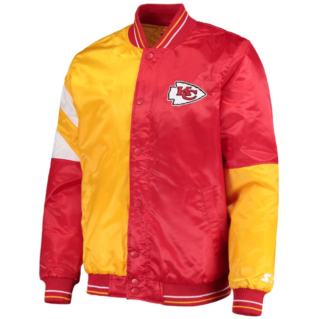 Kansas City Chiefs Full Snap Varsity Jacket | Skinler