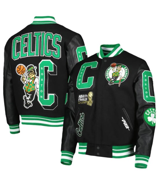 Boston Celtics Black Championship Jacket|Skinler