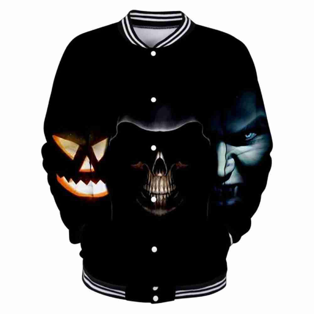 Halloween-Black-buttoned-Jacket