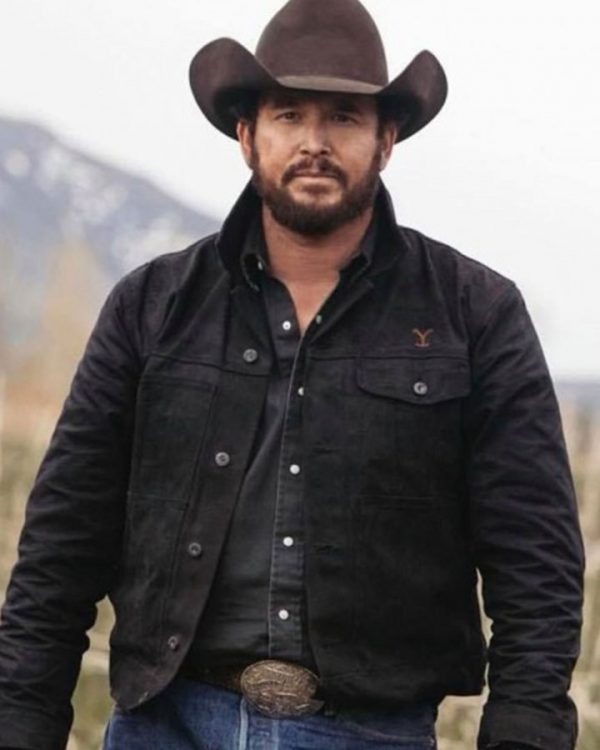 Rip-Wheeler-Yellowstone-Season-6-Black-Jacket-And-Hat-front