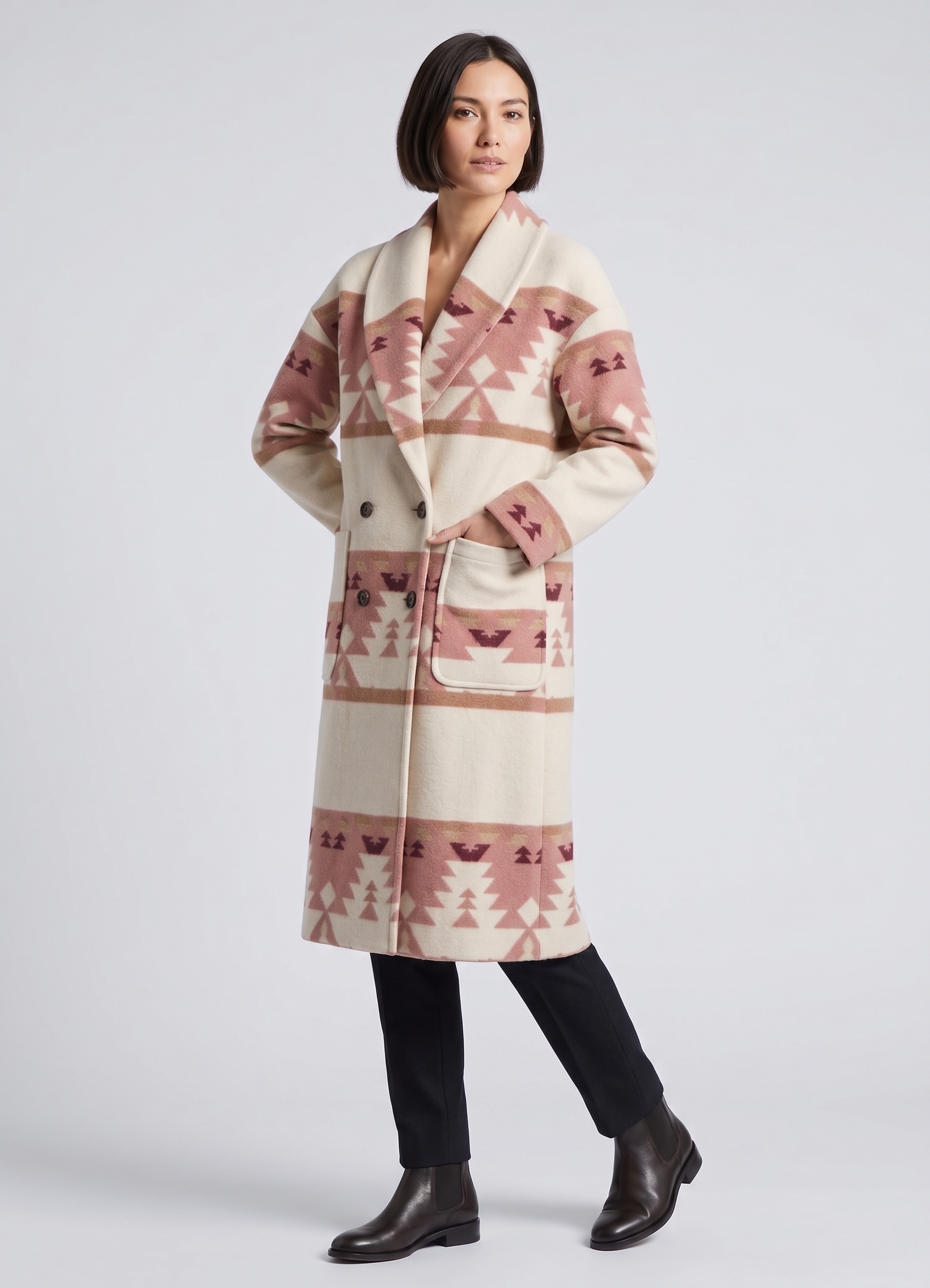 Beth Dutton Yellowstone S05 Keilly Relly Pink Printed Coat