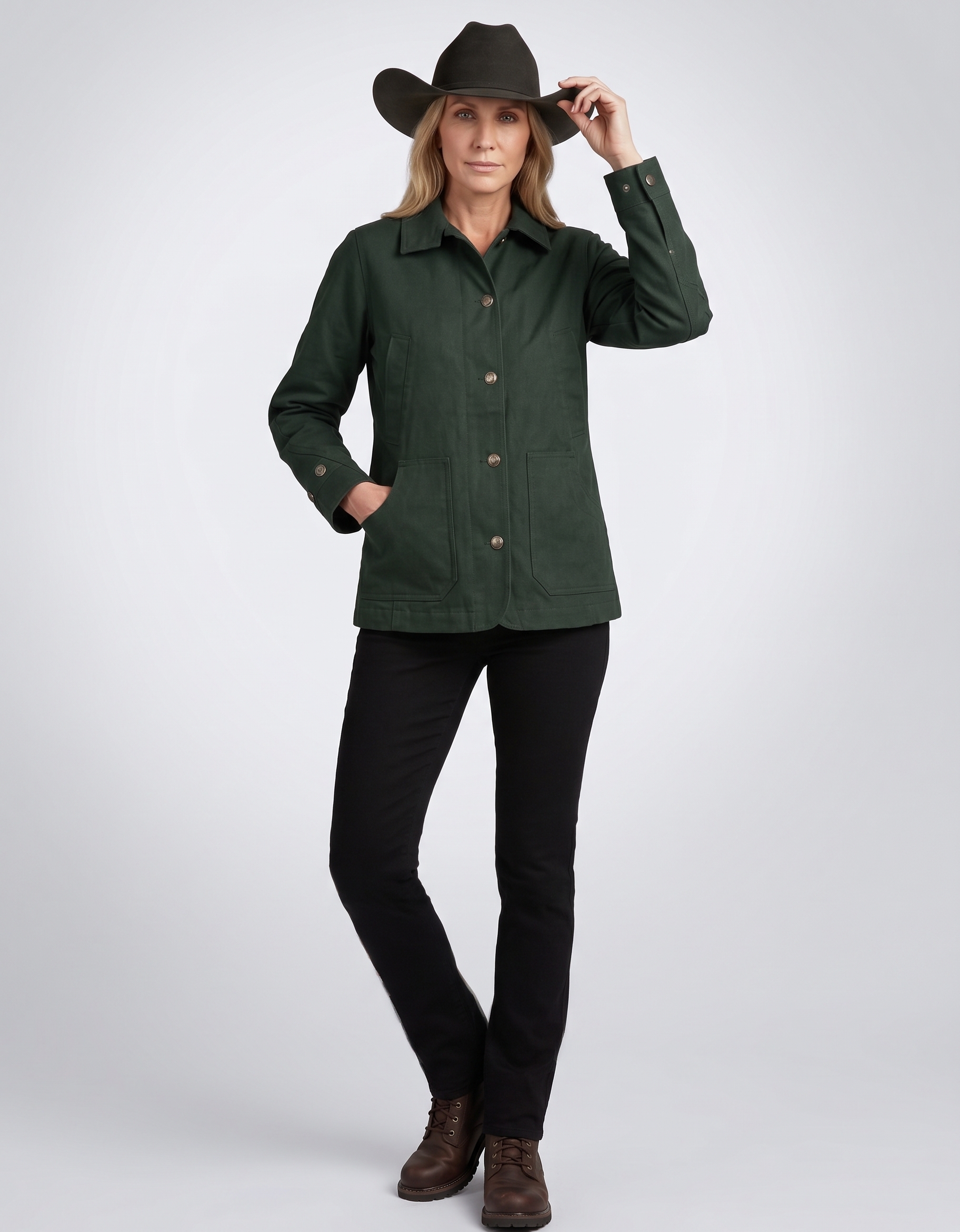 Beth Dutton Yellowstone Season 5 Black Cotton Jacket