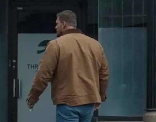 Alan-Ritchson-Reacher-Season-3-Brown-Cotton-Jacket-back