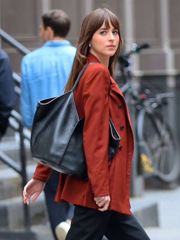 Dakota-Johnson-Materialists-Lucy-Red-Blazer-side